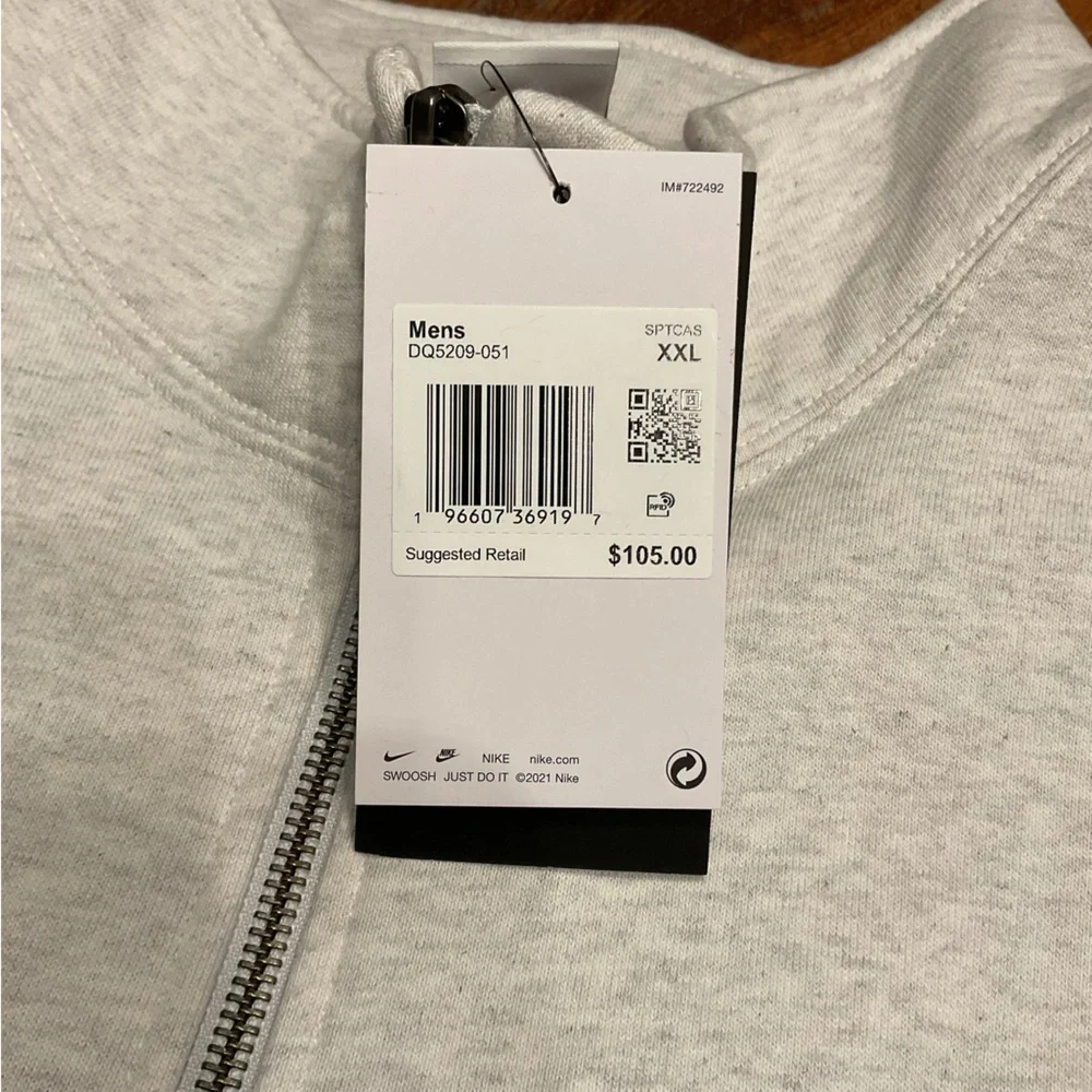 NWT Nike Men’s Club Fleece 1/4 Zip Pullover